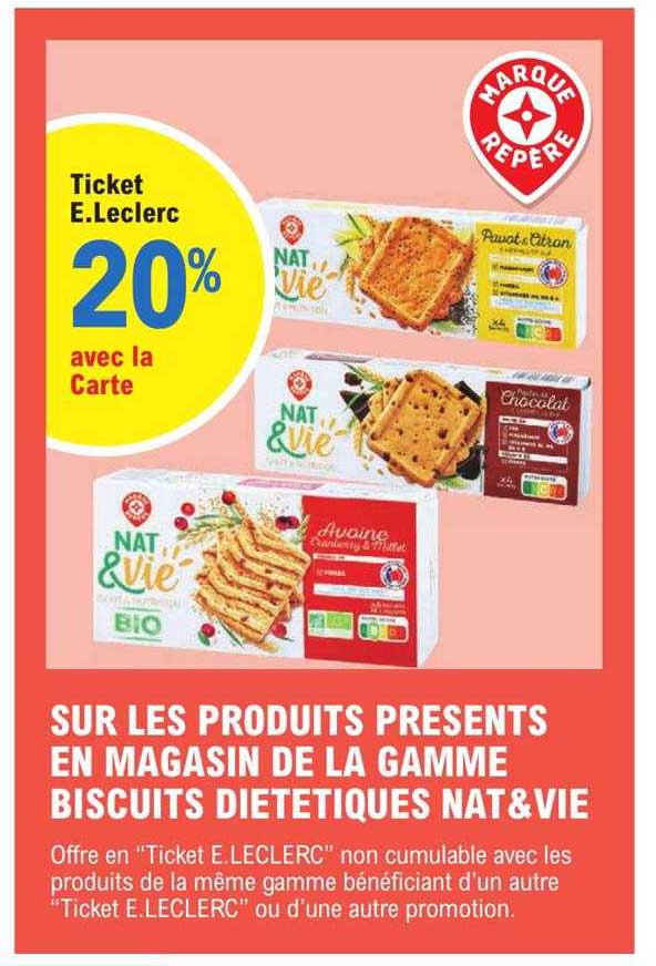 la gamme biscuits diététiques nat & vie