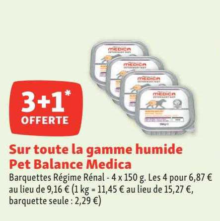 la gamme humide pet balance medica