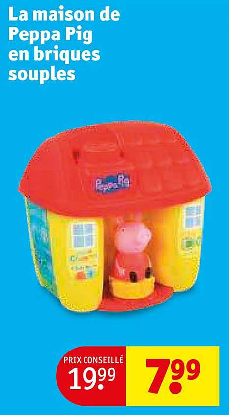la maison de peppa pig en briques souples