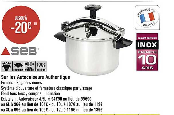 Les Autocuiseurs Authentique Seb