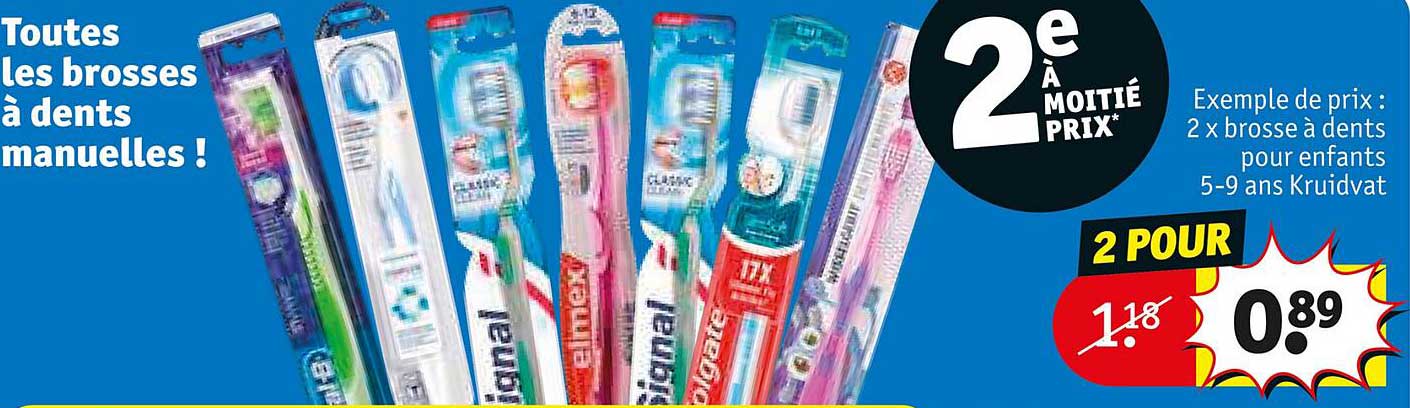 les brosses à dents manuelles !