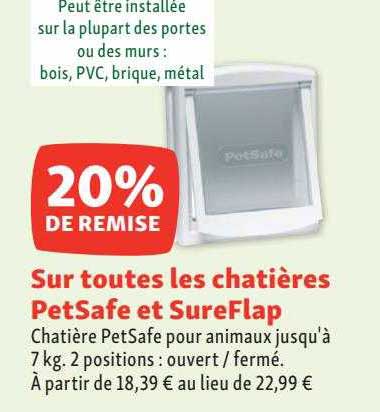 les chatières pet safe et sure flap