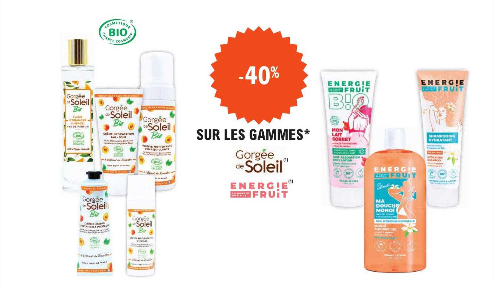 Les Gammes Gorgée De Soleil, Energie Fruit