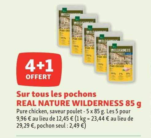 les pochons real nature wilderness 85 g