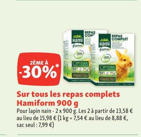 les repas complets hamiform 900 g