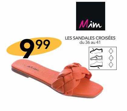 les sandales croisées mim