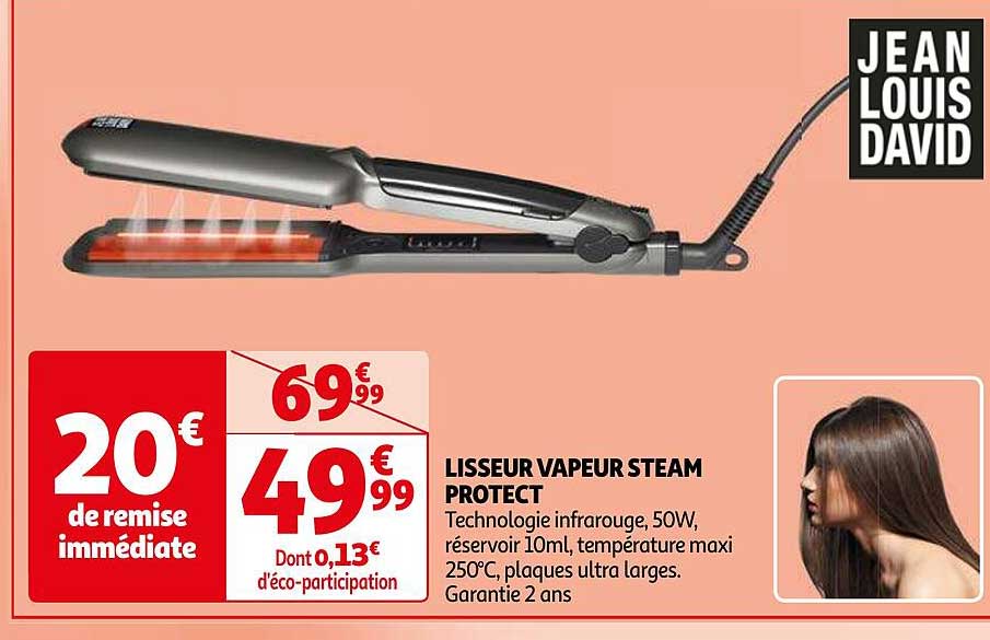lisseur vapeur steam protect jean louis david