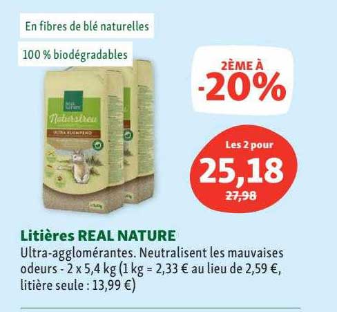 litières real nature