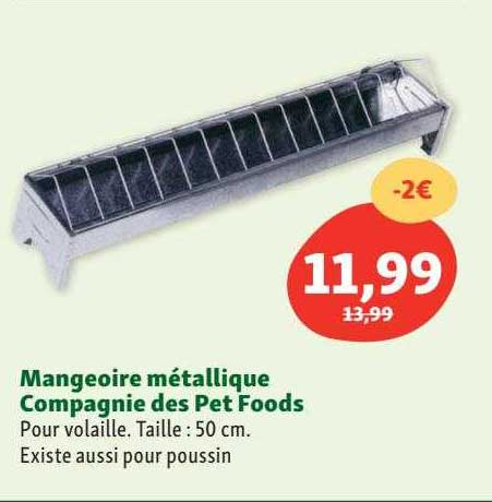 Mangeoire Métallique Compagnie Des Pet Foods