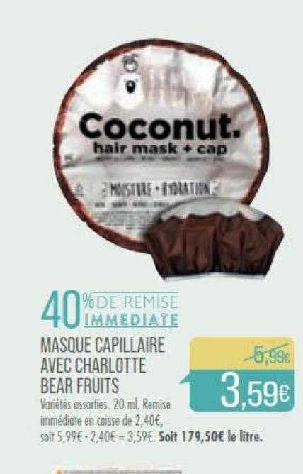 masque capillaire avec charlotte bear fruits