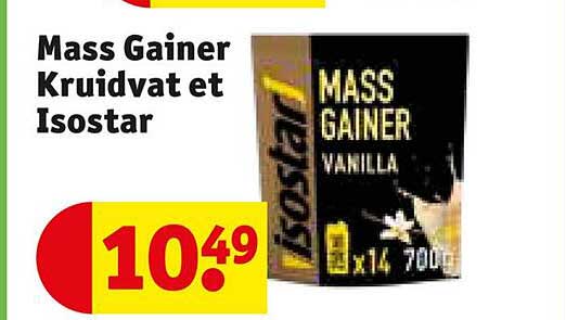 mass gainer kruidvat et isostar
