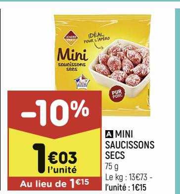 Mini Saucissons Secs