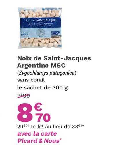 noix de saint-jacques argentine msc