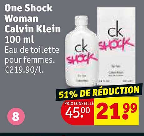 one shock woman calvin klein