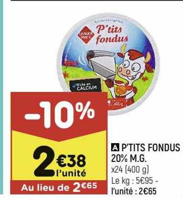 p'tits fondus 20% m.g.
