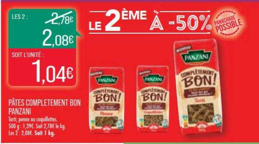 pâtes complètement bon panzani