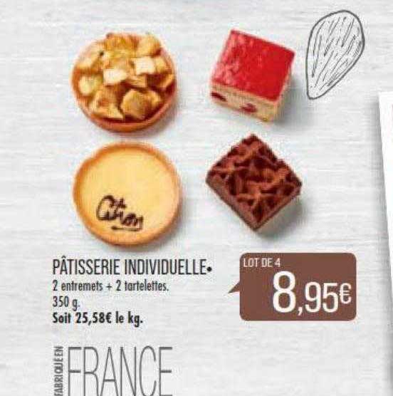 pâtisserie individuelle