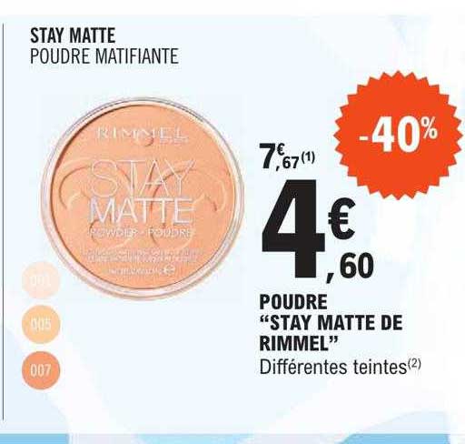 poudre "stay matte de rimmel"