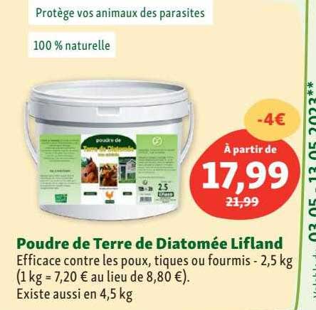 Poudre De Terre De Diatomée Lifland