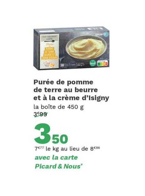 purée de pomme de terre au beurre et à la crème d'isigny