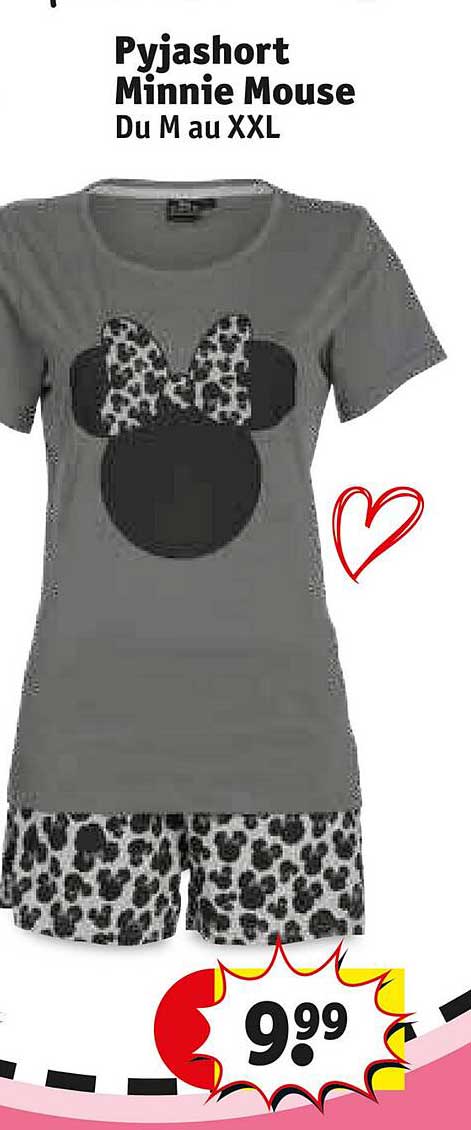 pyjashort minnie mouse