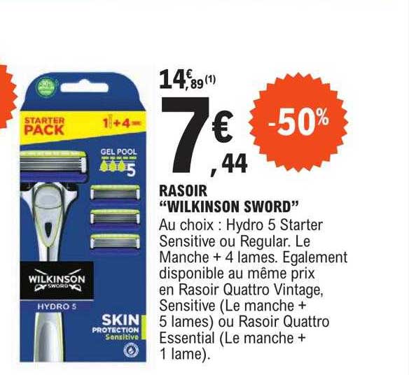 rasoir "wilkinson sword"