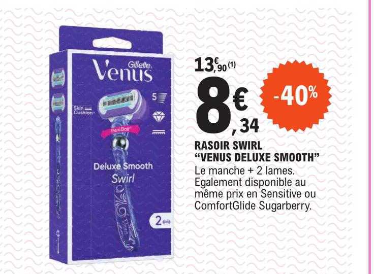 rasoir swirl "venus deluxe smooth"