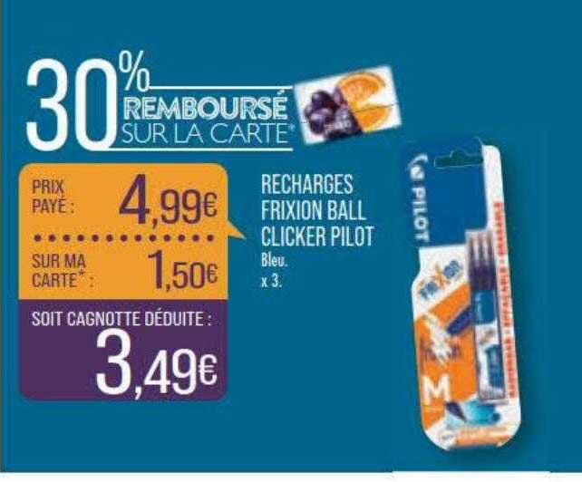Recharges Frixion Ball Clicker Pilot