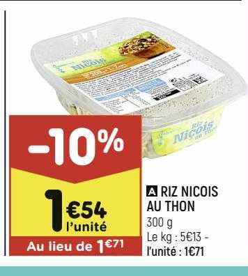riz nicois au thon