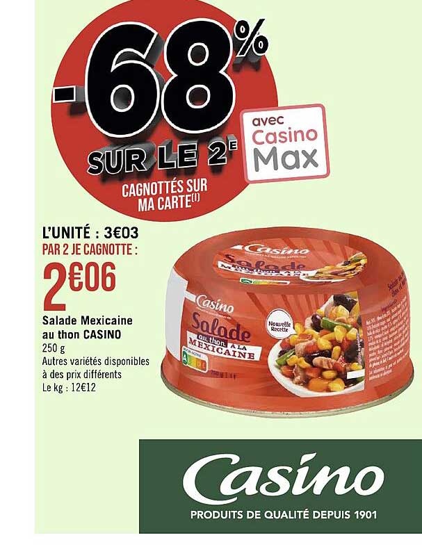 Salade Mexicaine Au Thon Casino