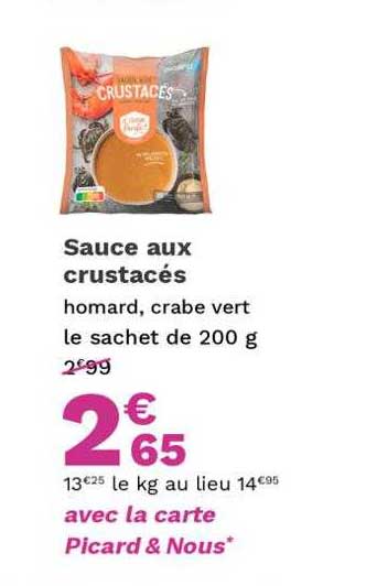 sauce aux crustacés