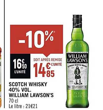 scotch whisky 40% vol. william lawson's