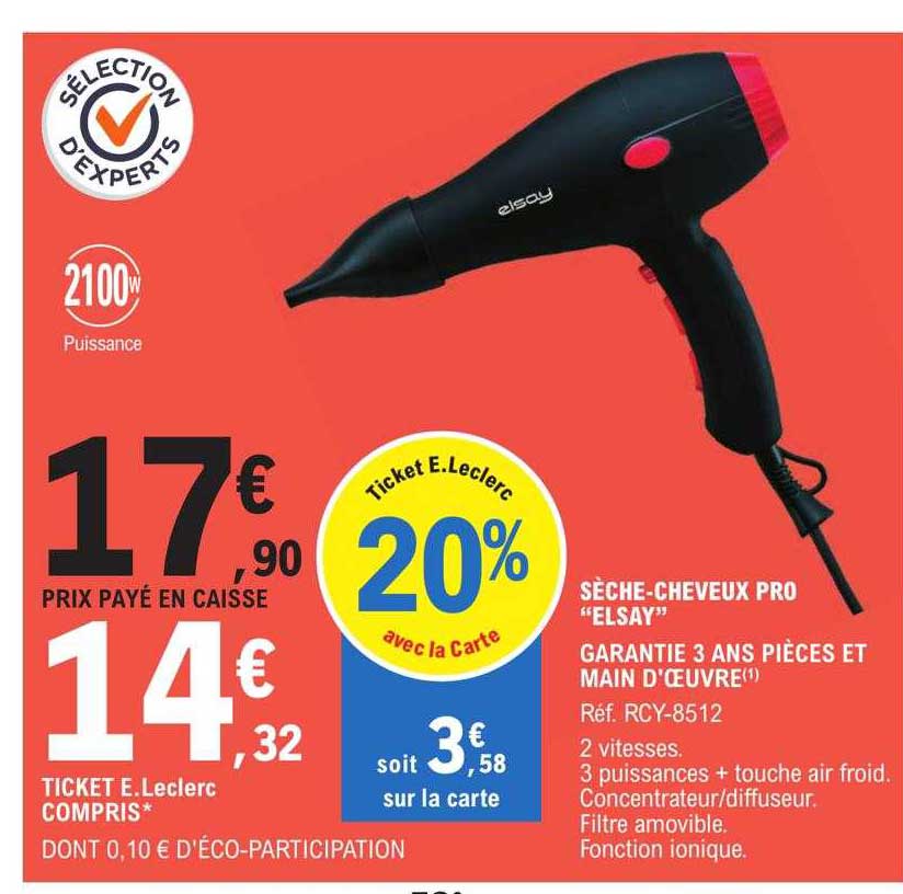 sèche-cheveux pro "elsay"