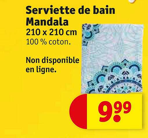 serviette de bain mandala