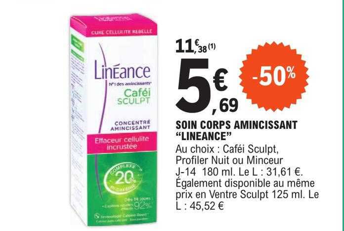 soin corps amincissant "linéance"