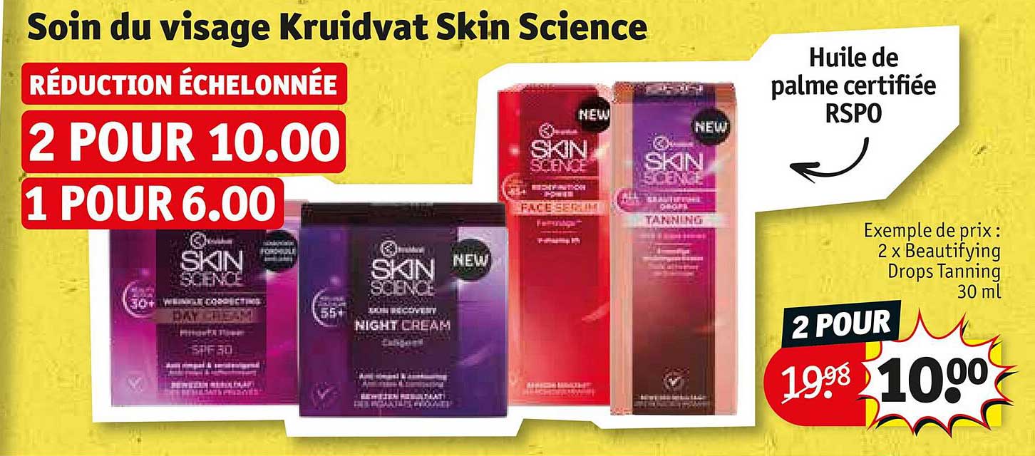 soin du visage kruidvat skin science