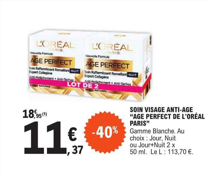 Soin Visage Anti-âge "âge Perfect De L'oréal Paris"