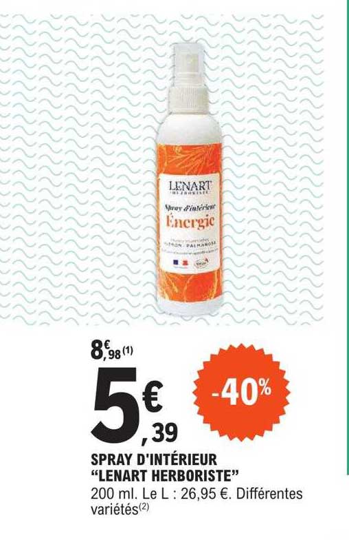 spray d'intérieur 'lenart herboriste"