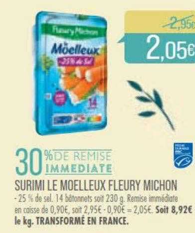 surimi le moelleux fleury michon