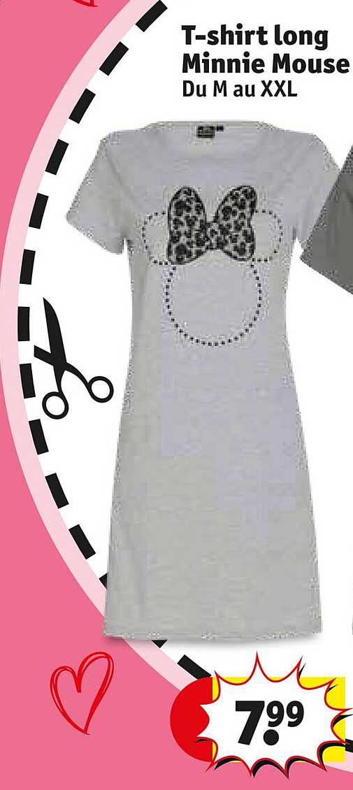 t-shirt long minnie mouse