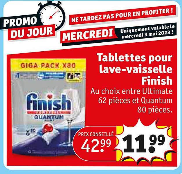 tablettes pour lave-vaisselle finish