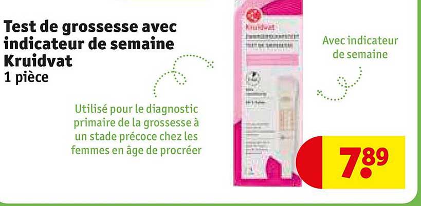 test de grossesse avec indicateur de semaine kruidvat