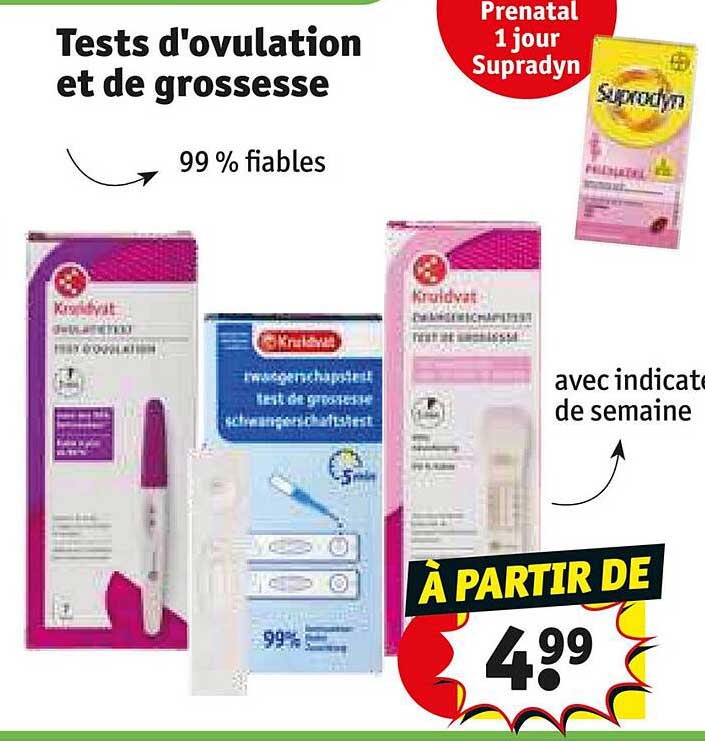 tests d'ovulation et de grossesse