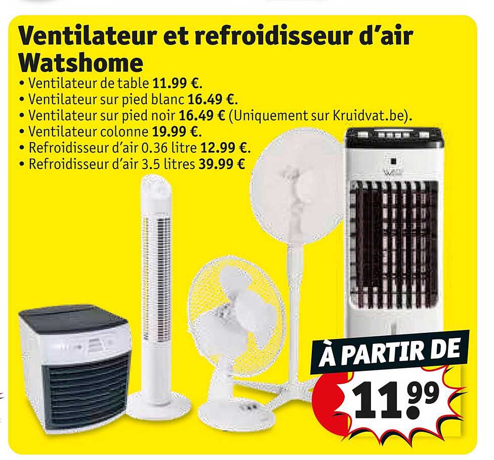 ventilateur et refroidisseur d'air watshome