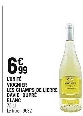 viognier les champs de lierre david dupré blanc