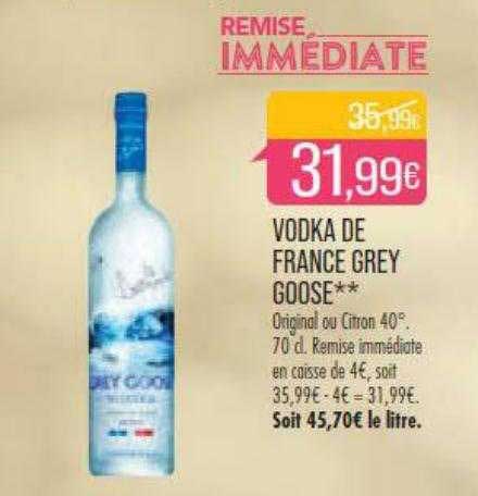 vodka de france grey goose
