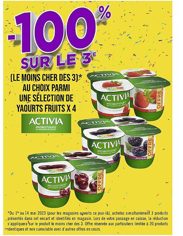 Yaourts Fruits X 4 Activia