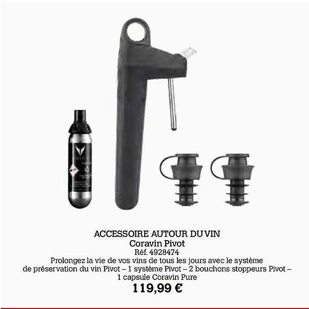 accessoire autour duvin coravin pivot