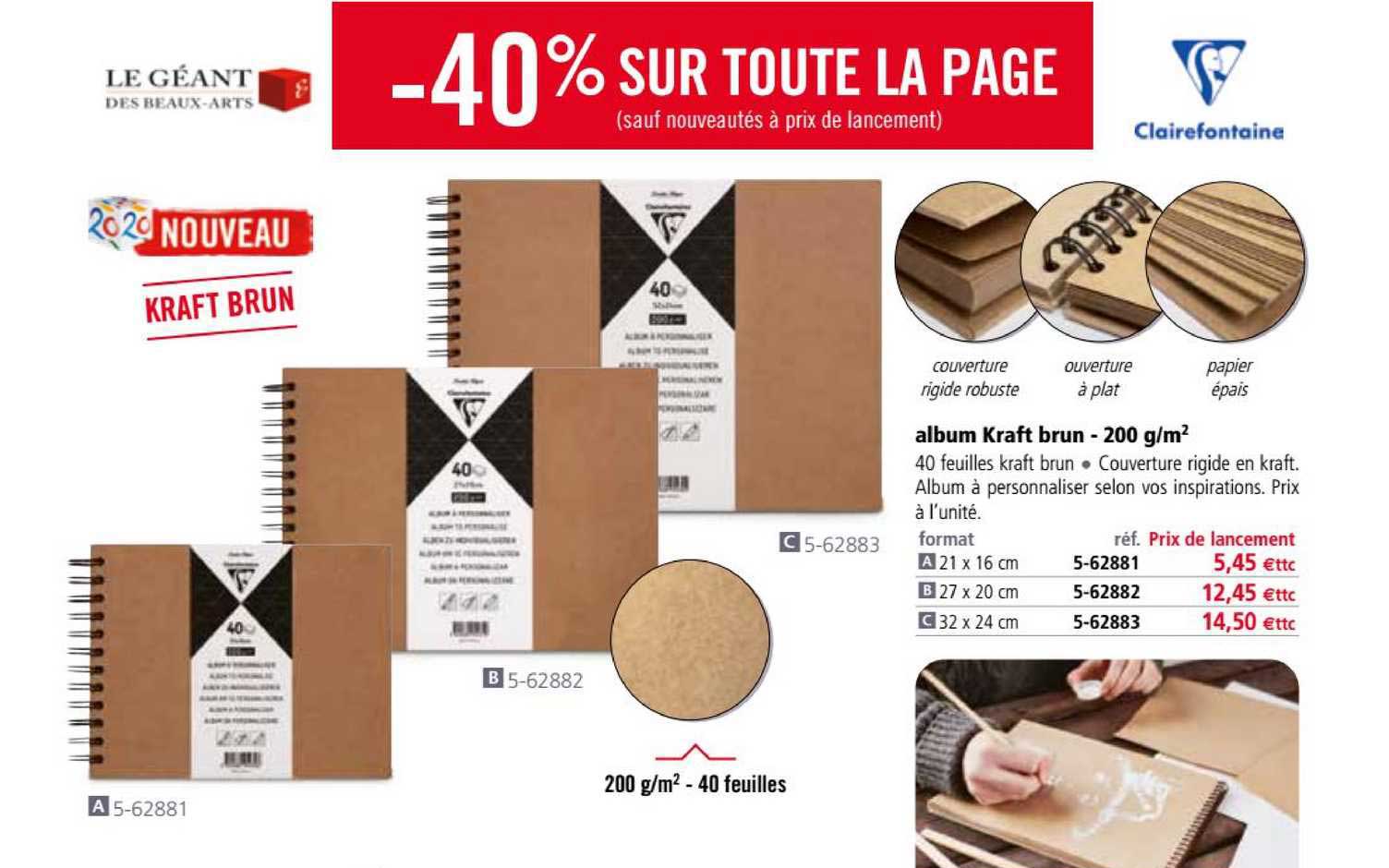 album kraft brun 200g-m2