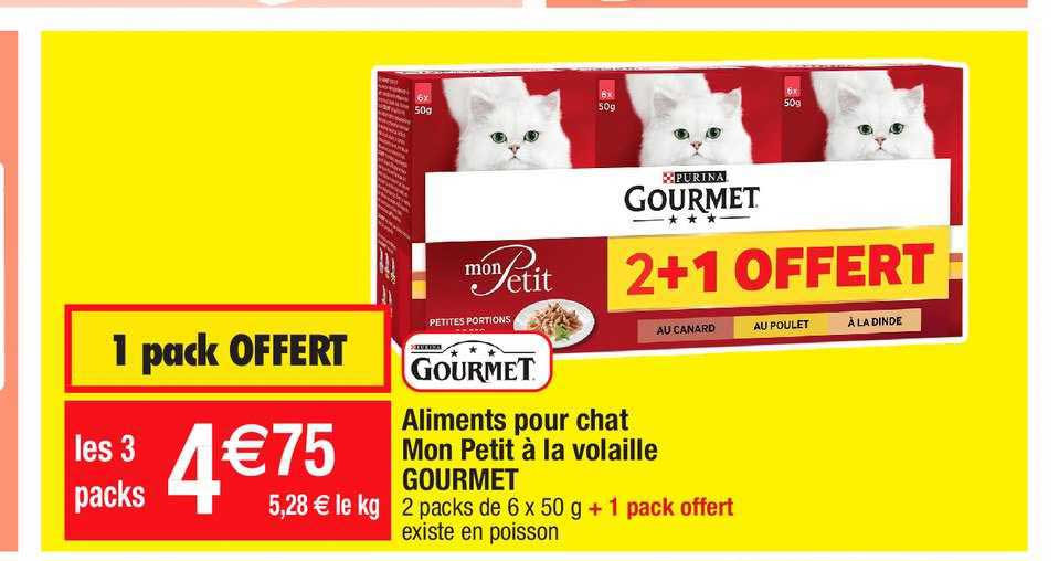 aliments pour chat mon petit a la volaille gourmet